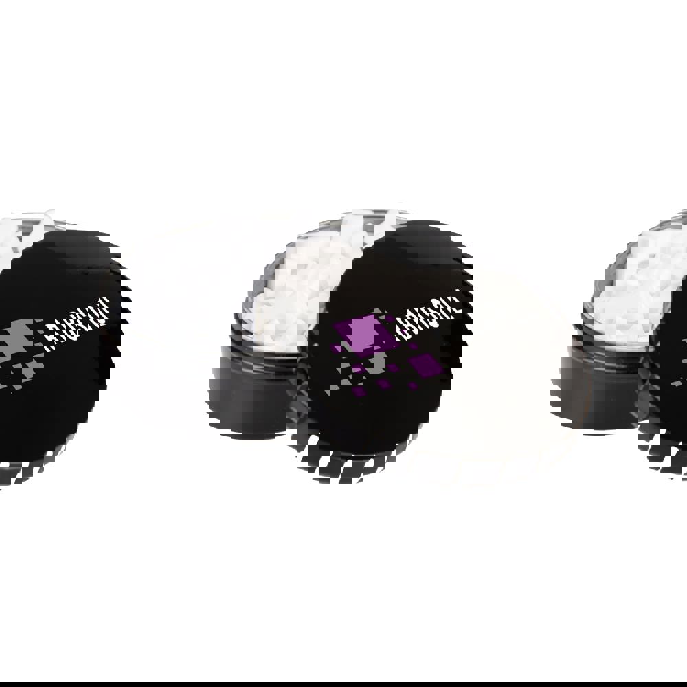 Klick-Klack Dose gefüllt mit Pfefferminz in Standardform