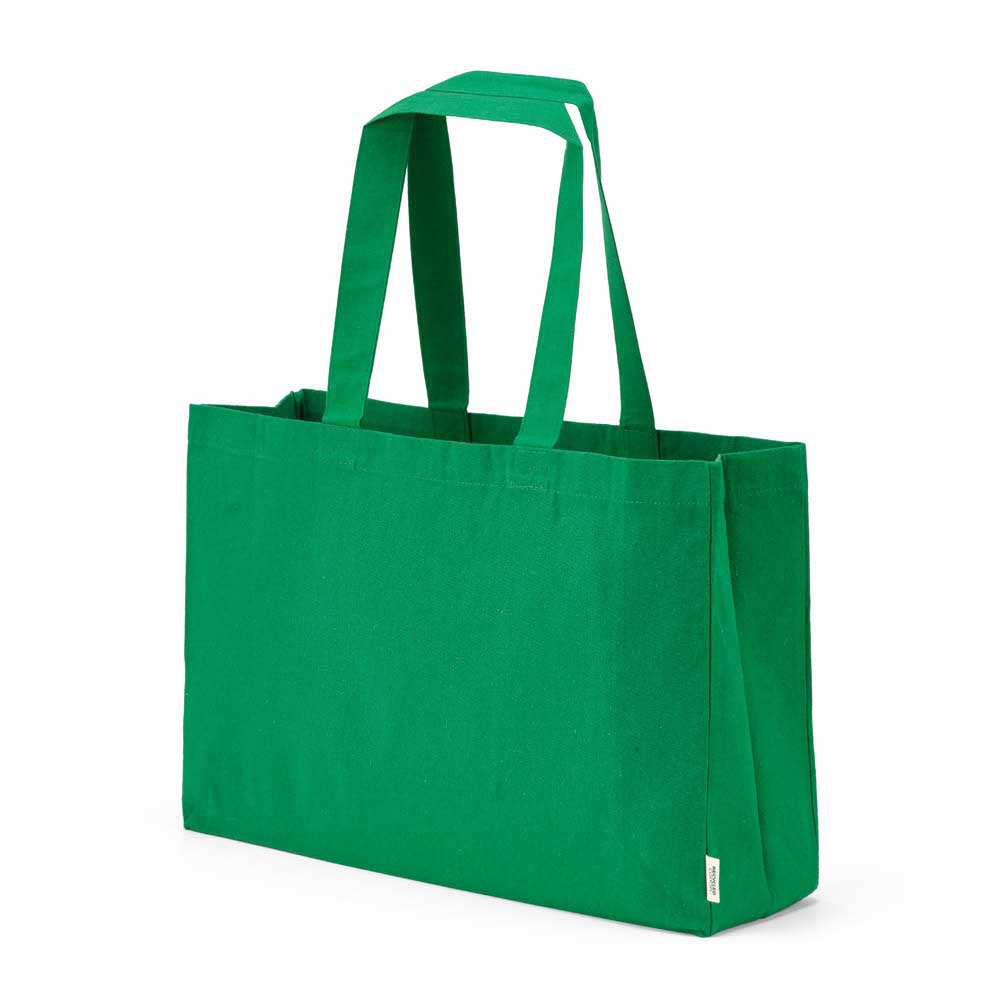 Makalu Einkaufstasche aus recy. Baumwolle, 280g/m², 65cm Henkel - grün