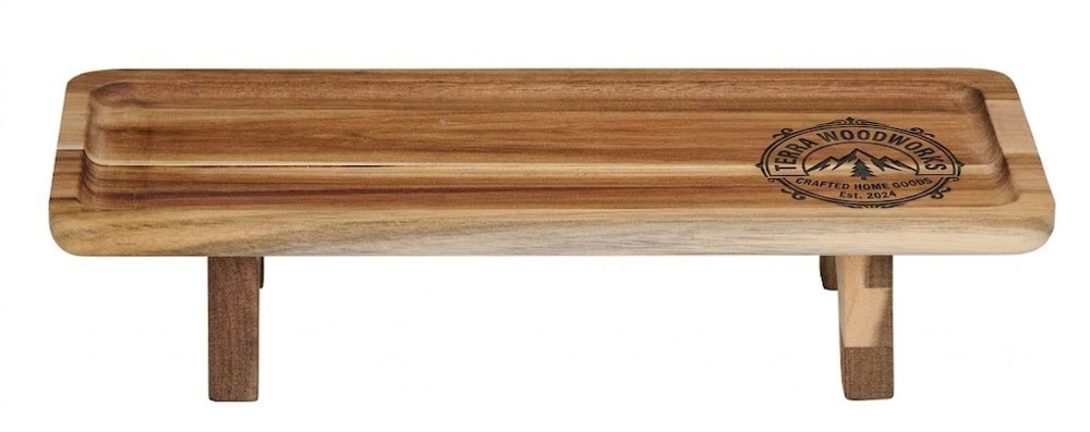 ALPINA Serving Tray 30.7x15.5cm- Braun