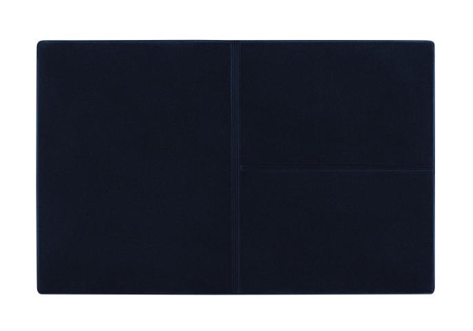 CreativDesign® Ausweistasche "Euro" Veloursfolie - blau